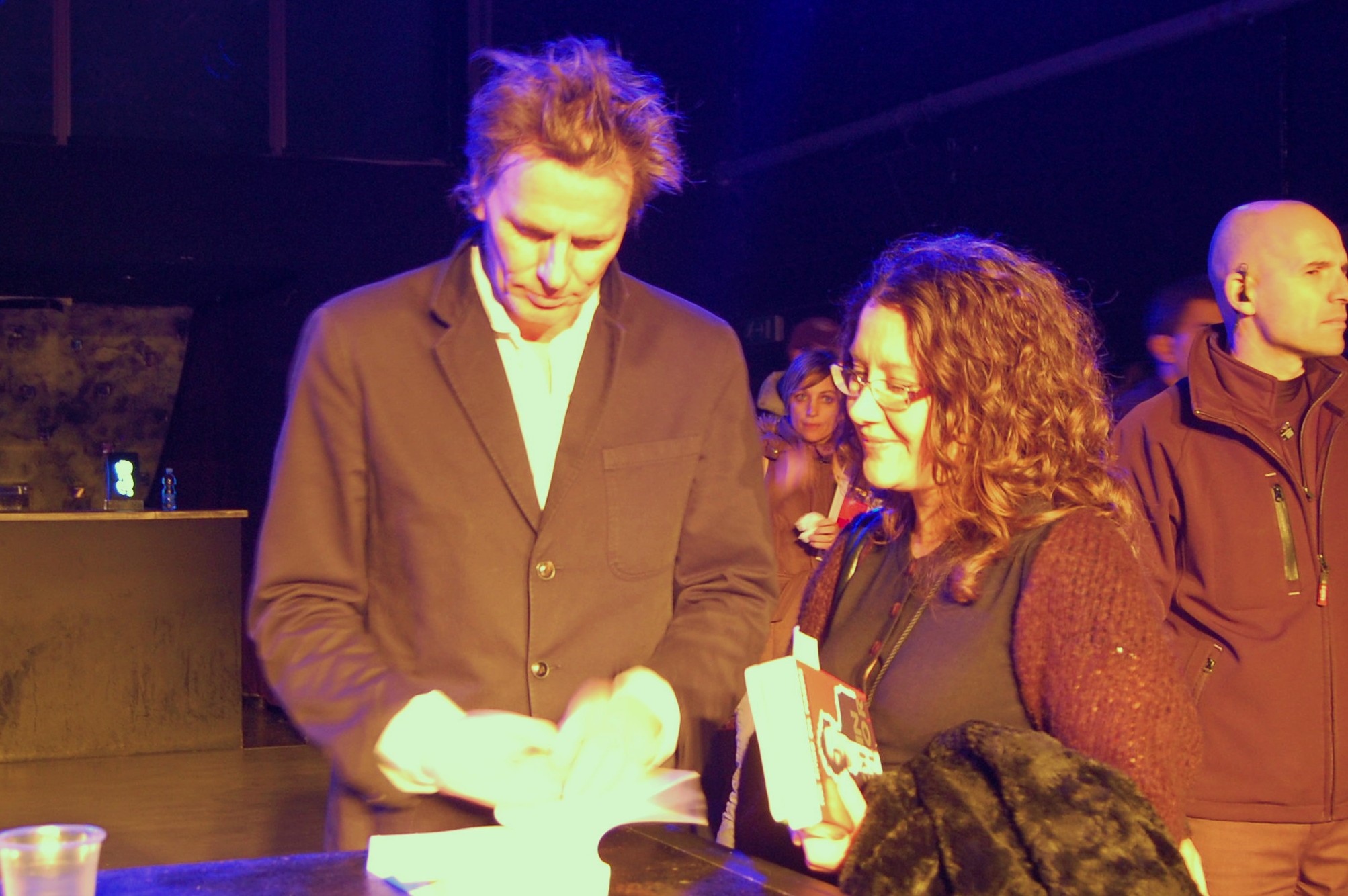John Taylor durante un momento del book signing. foto: Raffaella Piermarini